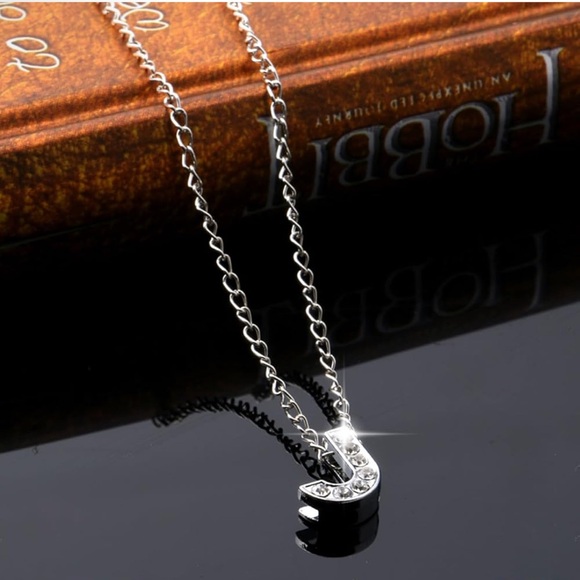 Silver Initial Necklace in choice of D, J, N, or R NIP - Picture 12 of 12